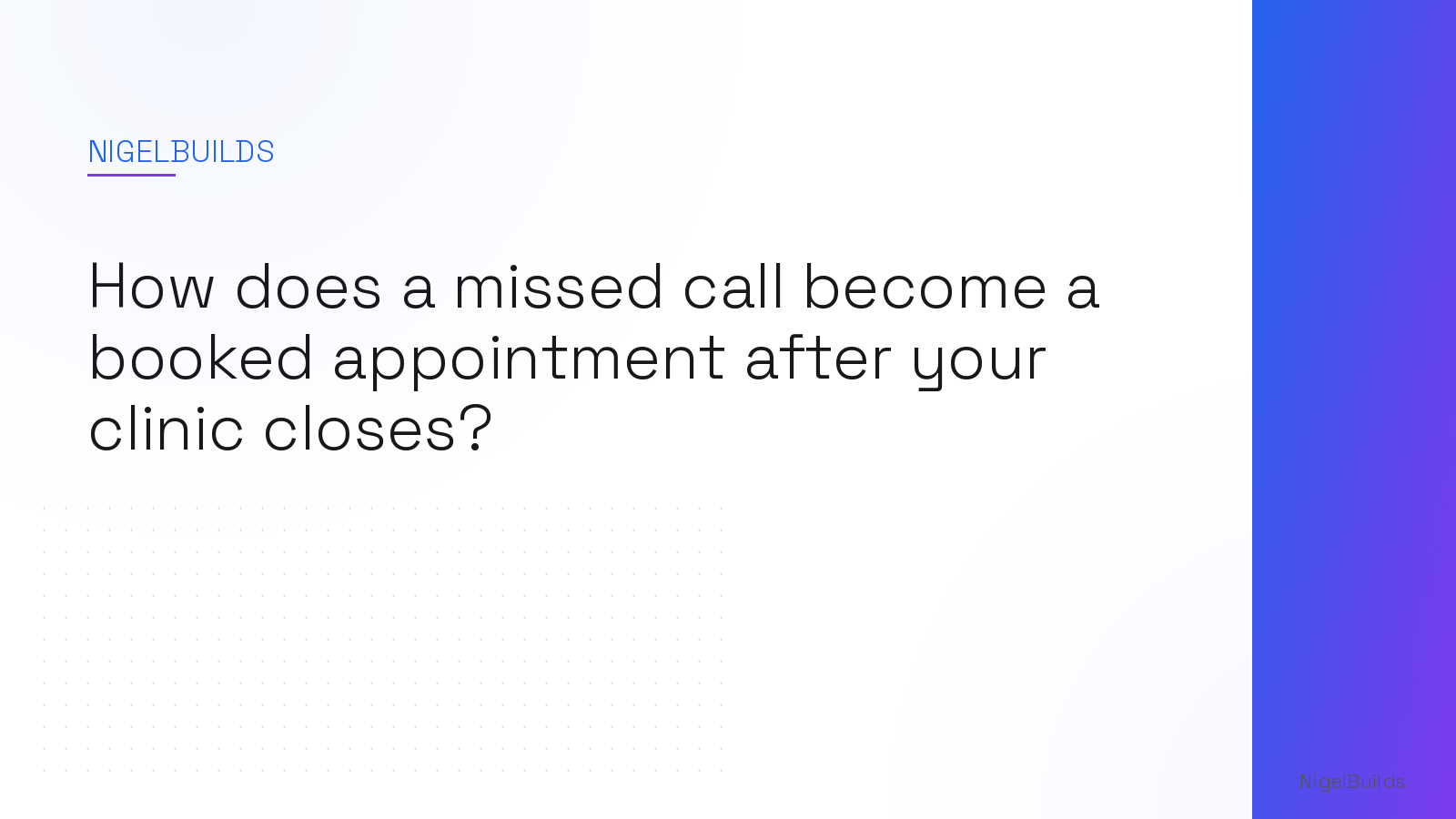 Editorial illustration for the article: How does a missed call become a booked appointment after your clinic closes?