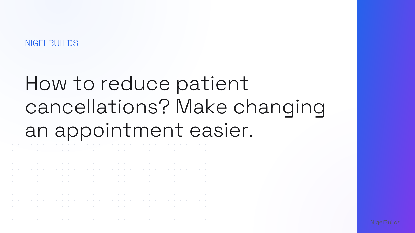 Editorial illustration for the article: How to reduce patient cancellations? Make changing an appointment easier.