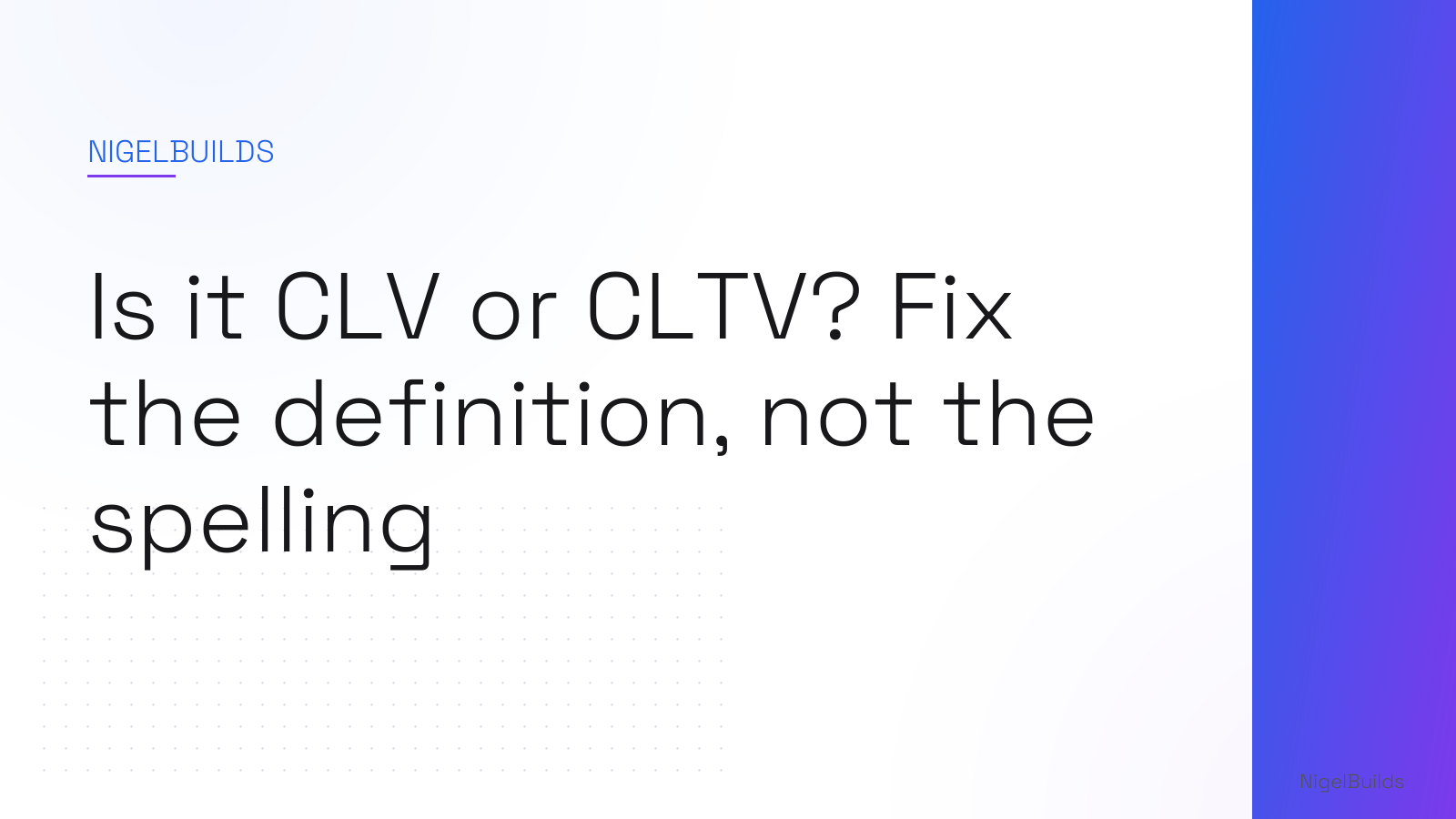 Editorial illustration for the article: Is it CLV or CLTV? Fix the definition, not the spelling
