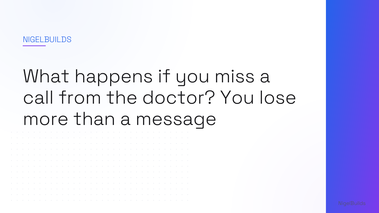 Editorial illustration for the article: Missed Call From the Doctor, No Message? Here's Why