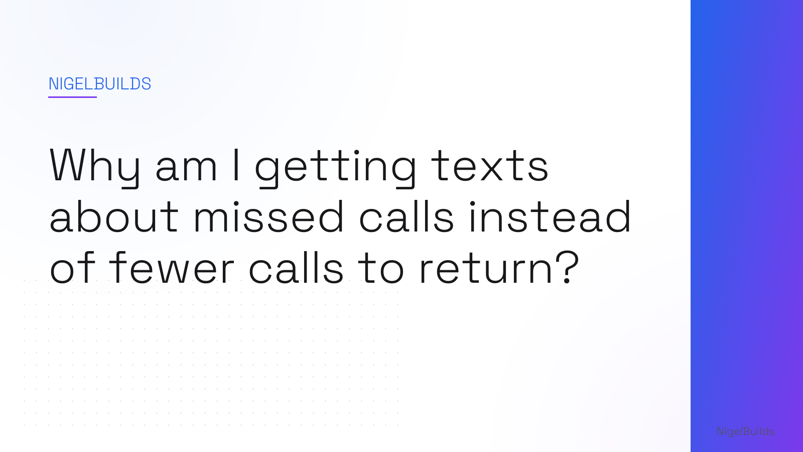 Editorial illustration for the article: Why am I getting texts about missed calls instead of fewer calls to return?