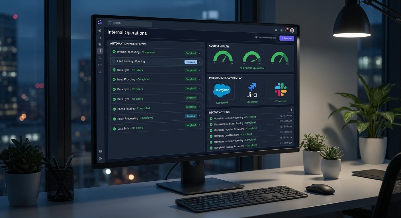 Business Automation & Internal Dashboards - Dashboard and workflow automation